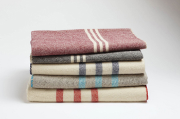 Striped Wool Blankets by Coyuchi